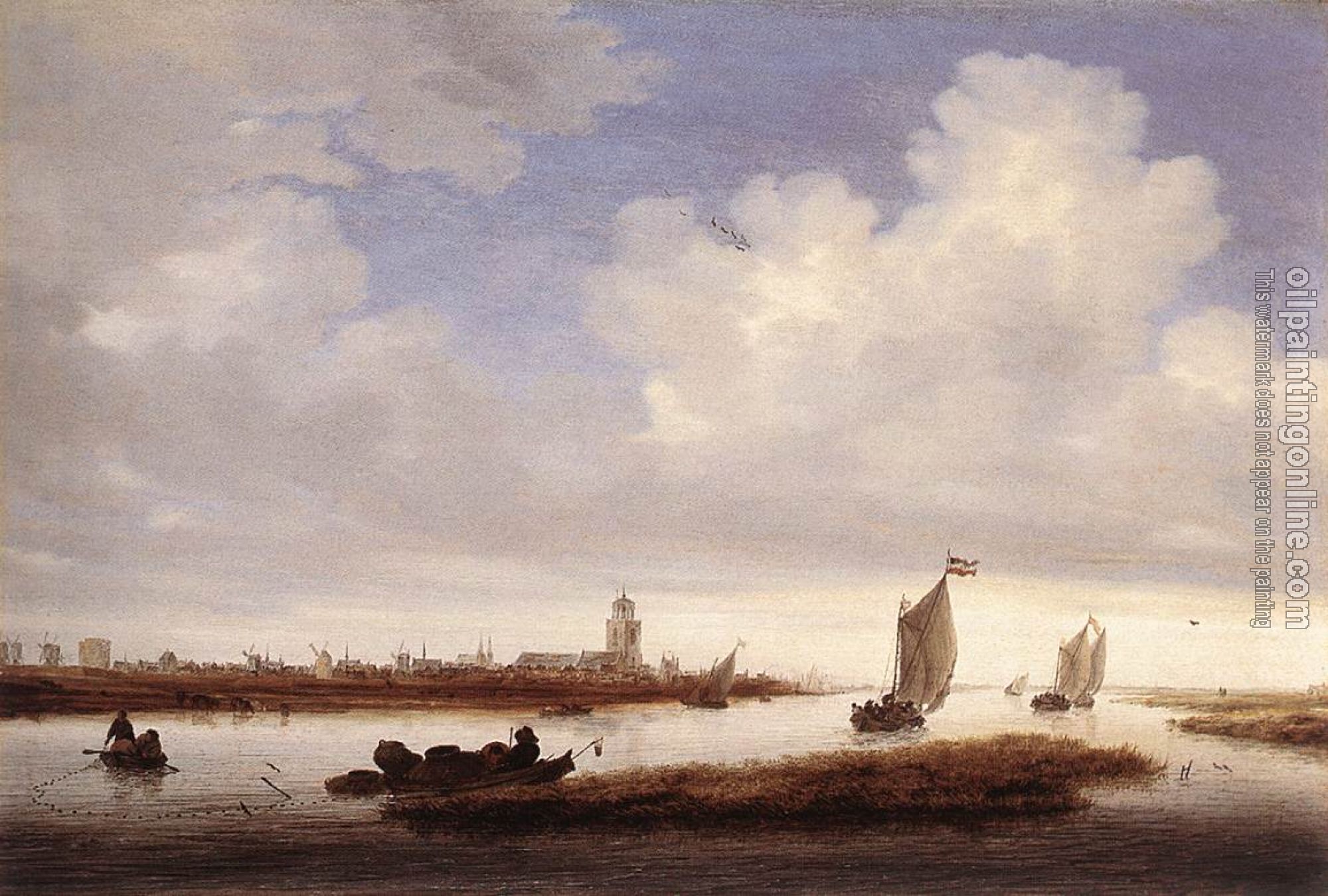 Ruysdael, Salomon van - View of Deventer Seen from the North-West